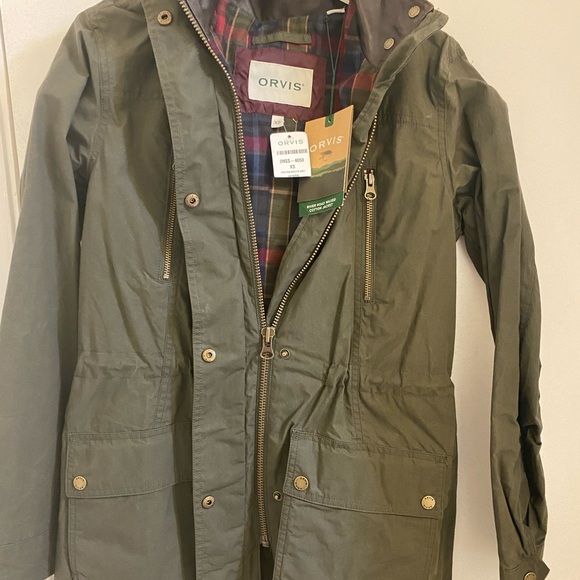 Orvis River Road Waxed Cotton Jacket Xs 